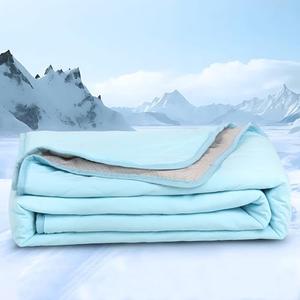 ZAKAPAWS Cooling Blanket for Dogs - Q-MAX>0.4 Waterproof Pet Throw Blanket Bed Cover, Non-Slip Dog Blankets for Couch Protector, Washable Furniture Cover for Summer, Blue,50x60