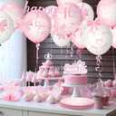 Moukeren 244 Pcs Sweet 16 Birthday Party Supplies Coquette Pink Bow 16th Birthday Decoration Include Bow Plates Napkins Cups Banner Tablecloth Cake Topper Balloons Theme Tableware for 16th Girls
