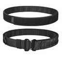 Vrose Flosi Quick Release Buckle EC MOLLE Utility Belt 2in1 Tactical Heavy Duty Gun Belt Law Enforcement for Men Women Medium-for Waist 32"-38"