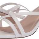 The Drop Women's Amelie Strappy Square Toe Heeled Sandal (10, White)