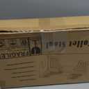 Foldable Toilet Stool Squat for Adults and Kids, 7" & 9" Adjustable Heights Bamboo Flip Poop Stool with Anti-Slip Layer for Bathroom - Improve Squatting Posture[No Installation Required] (Burlywood)