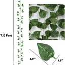360 Feet 48 Pack Fake Greenery Hanging Garland, Ivy Leaf Plants, Vine Leaves, Fake Flowers Foliage for Bedroom Garden Wall Decor