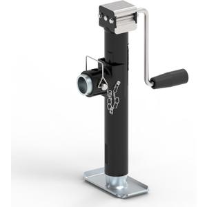 5,000 LBS Pipe-Mount Trailer Jack, 10" Lift, Swivel Tongue Jack with Lock Pin, Weld On Jack for RV, Boat, and Utility Trailers