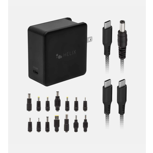 Helix 65W Universal USB-C Laptop Charger Power Adapter (ETHNBC65U) Black