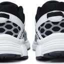 Men's Slip Resistant Trail Running Shoes - Supportive Athletic Shoes for Outdoor Fitness Walking, Road Running and Gym Training (5, Black White Light)