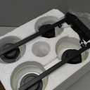 4-Light Bathroom Light Fixtures, Matte Black Modern Vanity Lights with Clear Glass Shades, Bathroom Wall Lamp for Mirror Living Room Cabinet Bedroom Porch