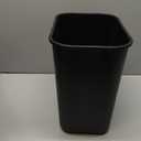 Rubbermaid Commercial Products Wastebasket/Trash Can, 7-Gallon/28-Quart, Black, Plastic, for Bedroom/Bathroom/Office, Fits Under Desk/Sink/Cabinet, Pack of 4