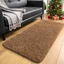 OLANLY 2x4 Machine Washable Runner Rugs for Hallway, Soft Fluffy Shaggy Bedside Rugs for Bedroom, Living Room, Indoor Floor Carpet for Kids Girls and Boys, Nursery Rooms, Home Decor Aesthetic, Khaki