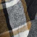 MakeMeChic Women's Plaid Flannel Mini Skirt Bow Tie Front Elastic High Waisted Asymmetrical Fall Winter Skirts (X-Large)