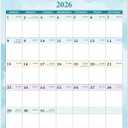 2026 Calendar - 2026 Wall Calendar, Jan 2026 - Dec 2026, 2026 Wall Calendar 12 Month, 12" x 17", 2026 Wall Calendars, Twin-Wire Binding, Thick Paper, Julian Dates - Colourful