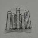 Glass Test Tubes Vase with Stand for Flowers, Black Hinged Bud Vase with Metal Stand Racks Hydroponic Set of 5, Adjustable Pipe Plant Vases Display Set for Table Centerpieces Wedding Decoration (No.01)