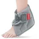 Microwave Ankle Heating Pad for Ankle Pain, Achilles Tendinitis, Heated Ankle Wrap Moist Hot or Cold Compress for Sprained Ankle, Swelling, Foot Heel Pain Relief (Gray)