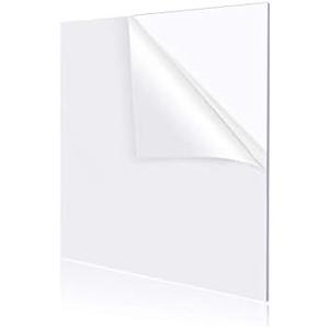 2' x 3' Acrylic Sheet Clear Plexiglass Sheet, Transparent Acrylic Board with Protective Paper for Craft, Frame, DIY Display Projects, Pack of 1