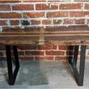 14 Inch Trapezoid Table Legs Black, DIY Furniture Metal Legs for Coffee Table, Bench Stool Cabinet Furniture Feet - Set of 2