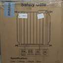 Baby Gate for Doorways Stairs Hallway 76.3-81.1 Inch Wide, Walk Through Child Gates with Pressure Mounted Extention Kit, Indoor Safety Child Gates for Kids or Pets, White