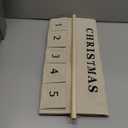 Christmas Countdown Advent Calendar with Pockets,Advent Calendars for Kids Chocolate & Candy,Countdown to Christmas Xmas Holiday Decorations,17x28 Inch (Beige)