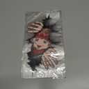 2 x Christmas Peeking Decal for Car Window Funny Santa Claus Snowman Cracking Car Sticker Double-Sided Printed Sticker for Vehicle Laptop Wall Car Decoration (Elf)