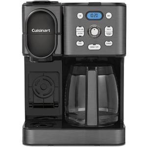 Cuisinart Coffee Maker, 12-Cup Glass Carafe, Automatic Hot & Iced Coffee Maker, Single Server Brewer, Black Stainless Steel, SS-16BKS