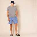 Amazon Essentials Mens 9" Swim Trunks with Mesh Lining, Pockets, Drawstring Closure (X-Small, Blue Geometric Print)