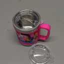 F-32 12 Oz Kids Stainless Steel Unicorn Pink 3D Mug with 2 Pack Slider Closure Lids - Eco-Friendly - BPA Free Signature Collection (Unicorn Pink)