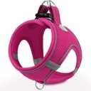 Joytale Small Dog Harness, Breathable Mesh Step-in Vest, Reflective Soft Padded Harnesses for Cats, Puppies and Extra Small Dogs, Hot Pink, XXS (XXS--Chest: 12-13.5'', HotPink)