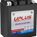 UPLUS YTX14AHL-BS Motorcycle Battery, EB14A-3 12V 12Ah SLA Batteries Maintenance Free Scooter ATV AGM Battery, Replacement for PTX14AHL-BS, GTX14AHL-BS, YUAM62H4L, YB14L-A2, 12N14-3A, YB14L-B2, ETX15L