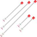5 Pieces Airless Paint Sprayer Tip Extension Pole Extension Rod for Airless Painting Spray Gun with Red Guard (Multi-Sizes: 40,29.95,20,12,7.8 Inches)