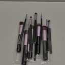 BS-MALL Makeup Brush Set 18 Pcs Premium Synthetic Foundation Powder Concealers Eye shadows Blush Makeup Brushes with black case, Purple