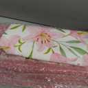 Pink Mahjong Racks with Pushers Set of 4, 18 inches Travel Acrylic Mahjong Tiles Racks with Bag, Mahjongs Cards, Dices, Wind Indicator, American Mahjongs Set Accessories, Gifts and Supplies, Large