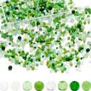 800 Pcs Green Round Glass Beads for Jewelry Making, 4mm 6mm 8mm Crystal Beads for Bracelets Jewelry Making and DIY Crafts
