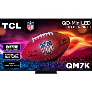 TCL 65-Inch Class QM7K Series QD-Mini LED 4K UHD Google Smart TV Best Premium Mini-LED TV - QLED, 144hz, 288hz Gaming Rate, Anti-Reflective Screen, Bang & Olufsen Audio, Atmos (65QM7K, 2025 Model)