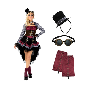 Morph, Steampunk Halloween Costumes, Victorian Steampunk Costumes for Women, Steampunk Costume Women, L