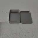 uxcell Metal Tin Box, 6.3" x 4.33" x 1.38" Rectangular Empty Tinplate Containers with Lids, Silver Tone, for Home Organizer, Candles, Gifts, Car Keys, Crafts Storage