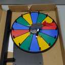 Prize Wheel 12 Inch 14 Slots Spinner Tabletop or Wall Mount Fortune Spin with Dry Erase Marker and Eraser for Engaging Home Parties, Trade Show, Carnival Events (12'' 14Slots)