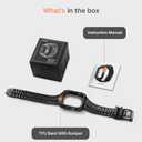 Fullmosa Compatible with Apple Watch Bands 49mm Ultra3/2/1, Rugged Apple Watch Strap Ultra with Military Grade Shockproof Bumper Case & Screen Protector for Men Women, Black