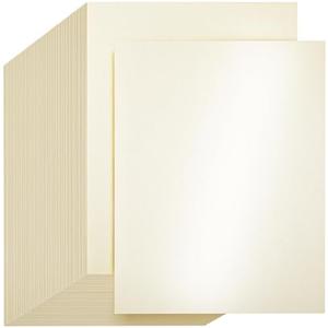 CreGear 90 Sheets Cream Shimmer Cardstock Printer Paper 8.5 x 11, 78lb/210gsm Glossy Card Stock, Premium Pearl Cardstock, Double Side Pearlescent Paper for DIY Craft, Christmas Card Making,Invitation2 Pack