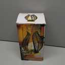 Solar Garden Lights Waterproof Decorations,Crackle Globe Glass,Metal Palm Leaf Solar Lights for Outdoor Decor On Garden,Patio,Yard,Front Porch,Tabletop Lamp-Perfect Gifts (golden/black)