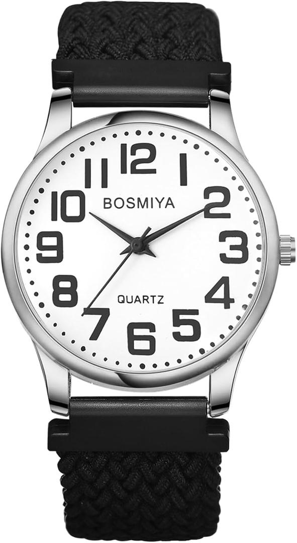 Avaner Women's Elastic Wrist Watches: Analog Quartz Stretch Braided Band Watch for Women Ladies