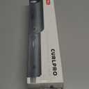 TYMO Automatic Rotating Curling Iron - TYMO CURLPRO Beach Waves Curling Wand, Portable Hair Curler, 500 Million Ionic, Dual Voltage & Lightweight for Travel, Ceramic Coating, 1 Inch, Metallic Gray