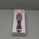 DAN Dual Voltage Hair Dryer Brush, Auto Dual Voltage 110V-120V/220V-240V Travel Hair Dryer Brush,Small Hot Air Brush with Multifunctional Conversion Plug,4 in 1 Blow Dryer Brush and Styler Volumizer (Black)