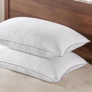 Basic Beyond Standard Pillows Set of 2 - Soft 20 x 26 Inches Down Alternative Pillows Standard Size Set of 2 for Back, Stomach or Side Sleepers (White)
