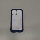 Diaclara Designed for iPhone 12 Mini Case, Full Body Rugged with Built-in Touch Sensitive Anti-Scratch Screen Protector, Soft TPU Bumper Case for iPhone 12 Mini 5.4" (Blue and Clear)