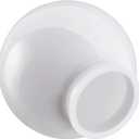 Aspen Creative 28001-41, 6" White Acrylic Replacement Lamp Post Globe with 3-1/8" Neck