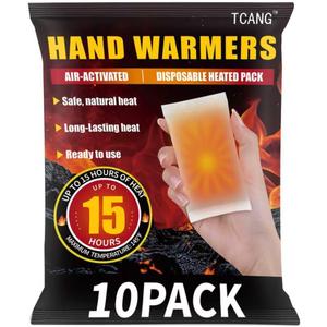 Hand Warmers Disposable - Up to 15 Hours of Heat - 50/100/200 Pack Super Long Lasting Air Activated Warmers, All Natural, Portable for Body, Hands & Toes - Odorless Hot Warmer Heater for Outdoor Sport
