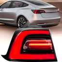 3Pin Left Tail Light Assembly For 2017-2023 Tesla Model 3 Taillight LED