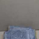 decorUhome Spring Chenille Soft Cozy Throw Pillow Covers 16x16 Set of 2, Modern Farmhouse Boho Velvet Decorative Pillow Cases with Stitched Edge for Couch Sofa Bed Home Decor, Blue