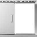 Outdoor Kitchen Door 31" W x 24" H-304 Stainless Steel Never Rust Cabinet Door-Double Layer-BBQ Access Doors-Weatherproof GrillDoor-Flush Mount BBQ Island Doors-MetalDoor for Outdoor Indoor Kitchen