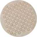 Shower Mat, Round Shower Stall Mat, PVC Bathtub Mat, Non Slip Bath Mat with Suction Cups and Drain Holes, Machine Washable for Bathroom Bathtub Swimming Pool(21.65in,Khaki)