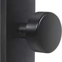Matte Black Interior Door Knob, Modern Passage Rectangle Door Handles for Hall and Closet