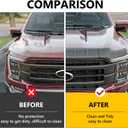 Xipoo Hood Protector Compatible with 2021-2026 Ford F-150 Hood Shield TPE Front Shield Deflector Replacement for 2021-2026 Ford F150 Accessories